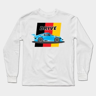 Drive - German Cup Racer - Blue Long Sleeve T-Shirt